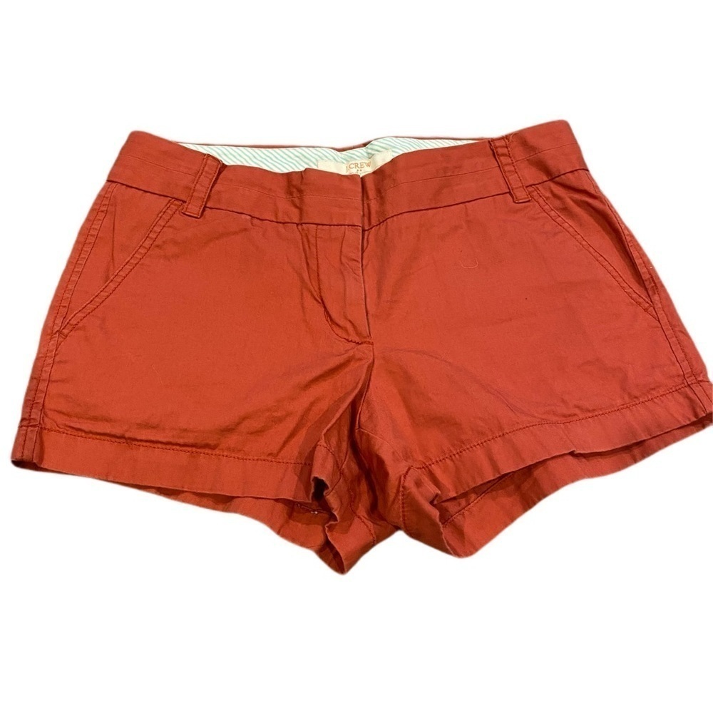 J. Crew Chino Broken-in size 0 Burnt Orange Shorts